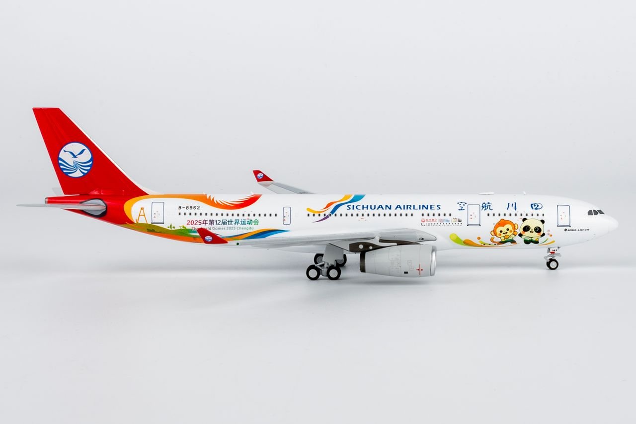 NG Models 61101 1:400 Sichuan Airlines A330 - 200 B - 8962 (The World Games 2025 Chengdu)