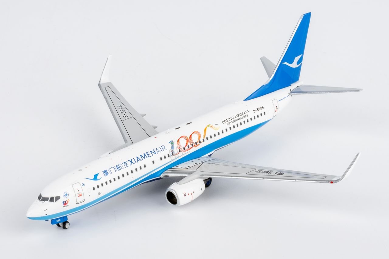 NG Models 64147 1:400 Xiamen Airlines 737 - 800/w B - 5688 (100th Boeing aircraft for Xiamen Airlines)