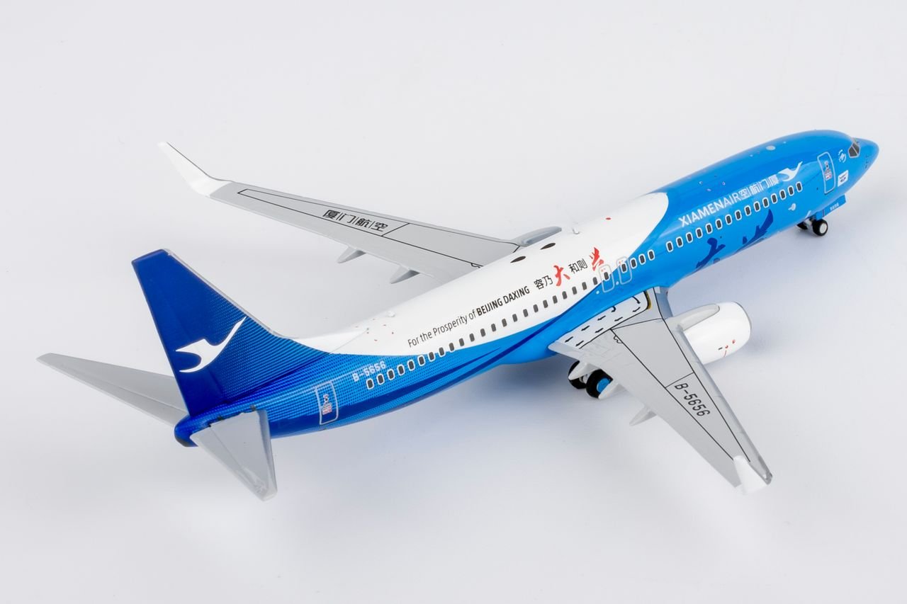 NG Models 64149 1:400 Xiamen Airlines 737 - 800/w B - 5656 (Beijing Daxing livery)