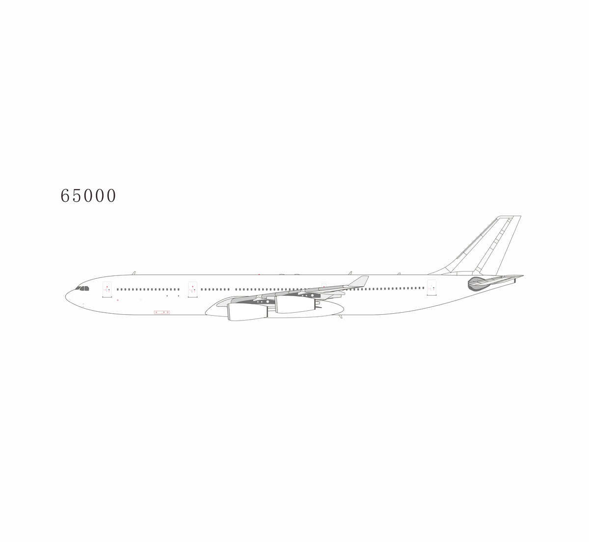 NG Models 1:400 scale PRO Blank Model A340-300 diecast model airplane
