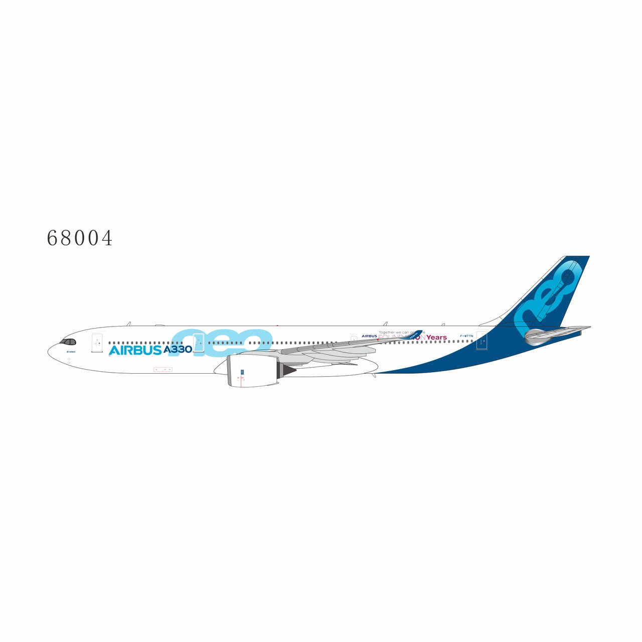 NG Models 68004 1:400 Airbus Industrie A330 - 900 F - WTTN (10 years anniversary sticker)
