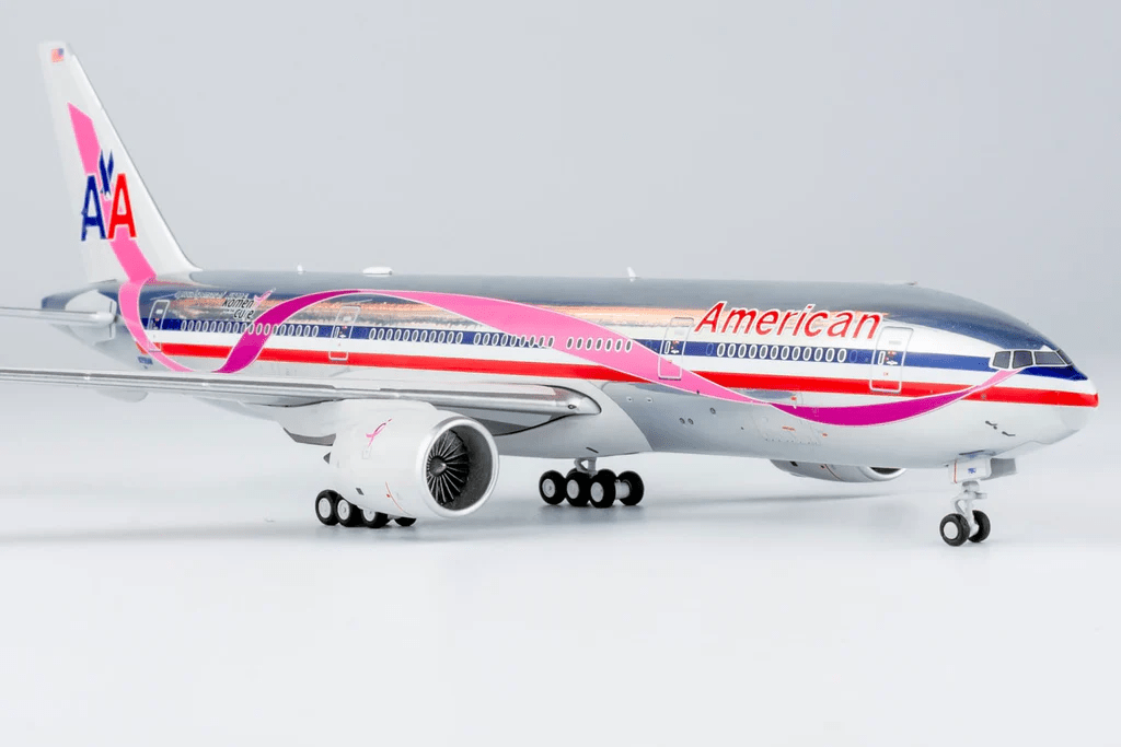 NG Models 72049 1:400 American Airlines 777-200ER N759AN (Pink Ribbon livery on chrome colors)