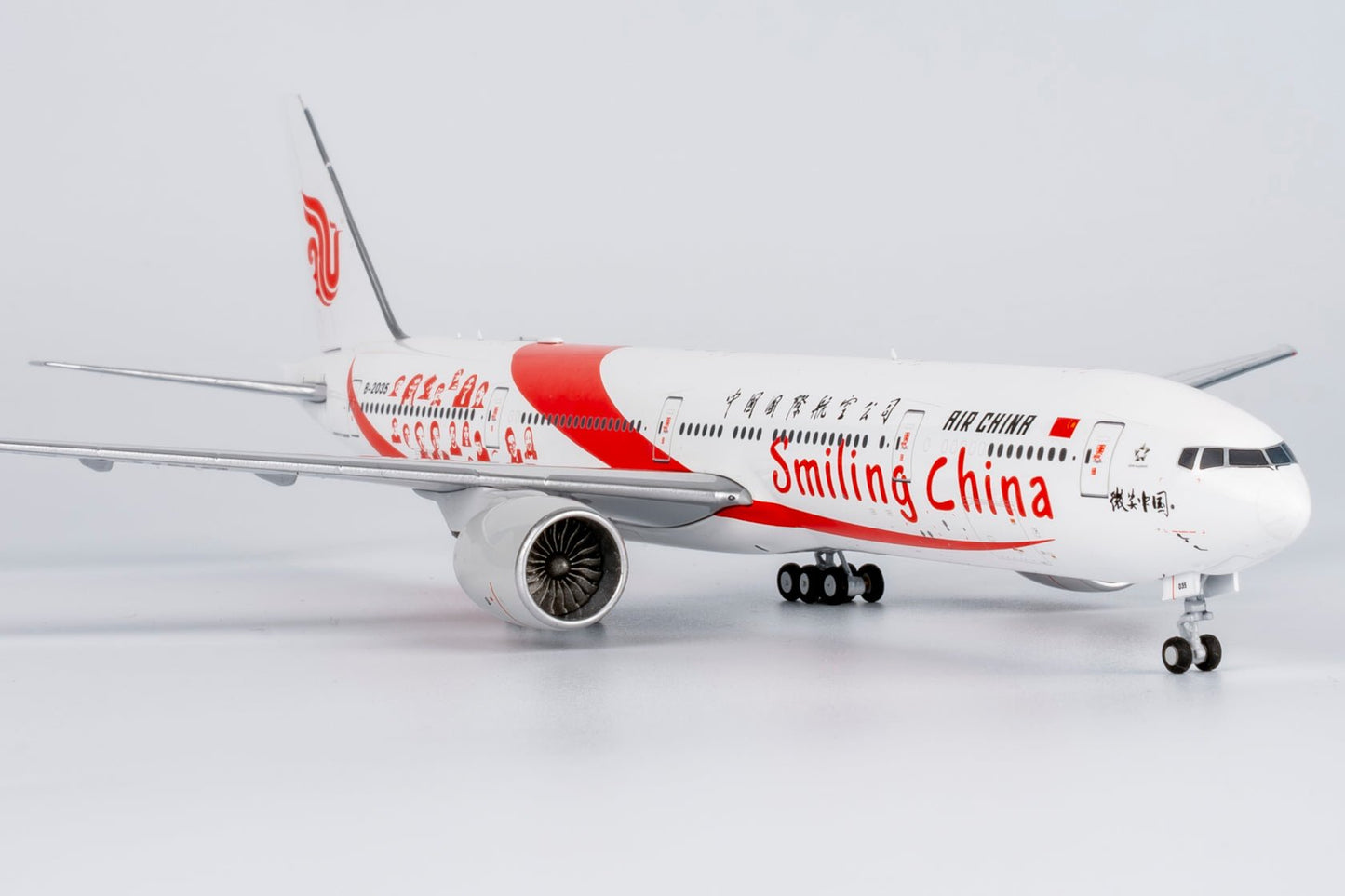 NG Models 73058 1:400 Air China 777 - 300ER B - 2035 (smiling China (ULTIMATE))
