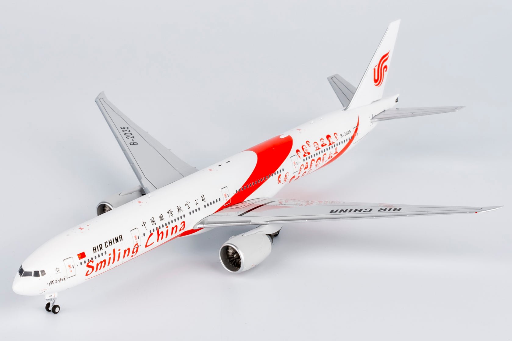 NG Models 73059 1:400 Air China 777 - 300ER B - 2035 (smiling China)