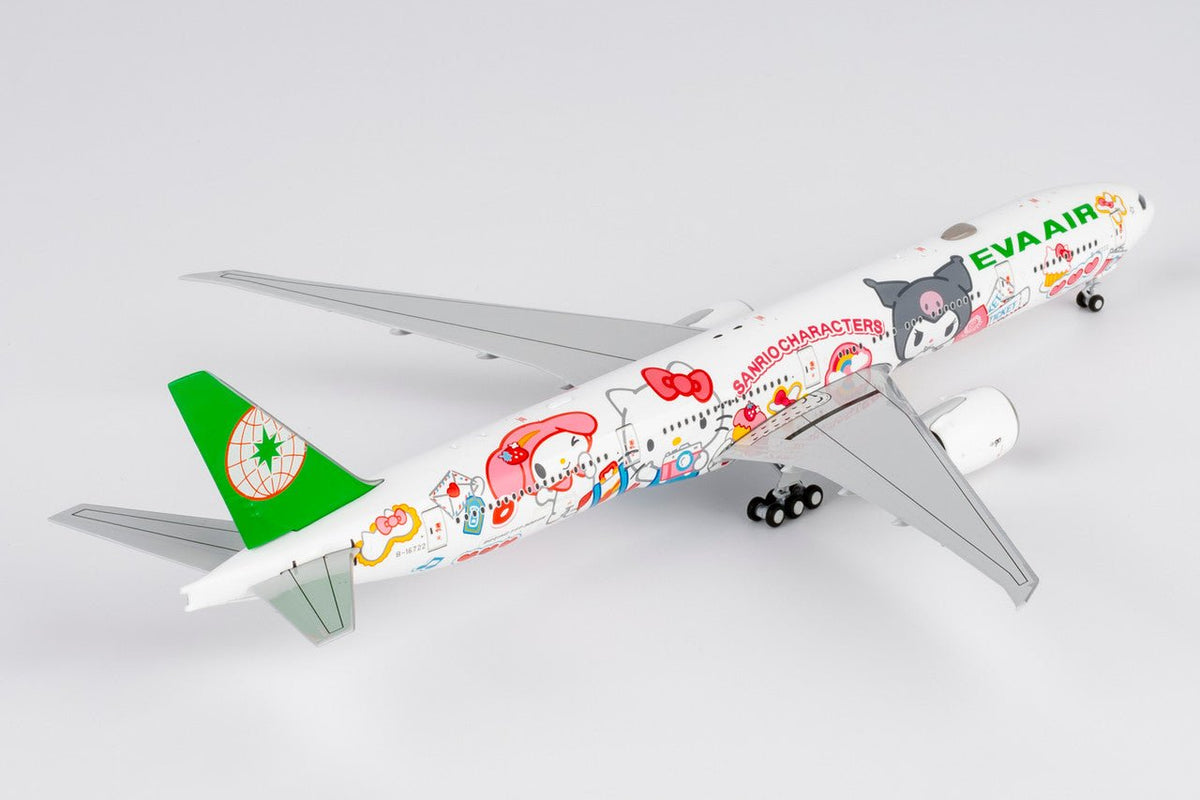 NG Models 73075 1:400 Eva Airways 777 - 300ER B - 16722 (HELLO KITTY “Besties Jet” - Sanrio Characters
