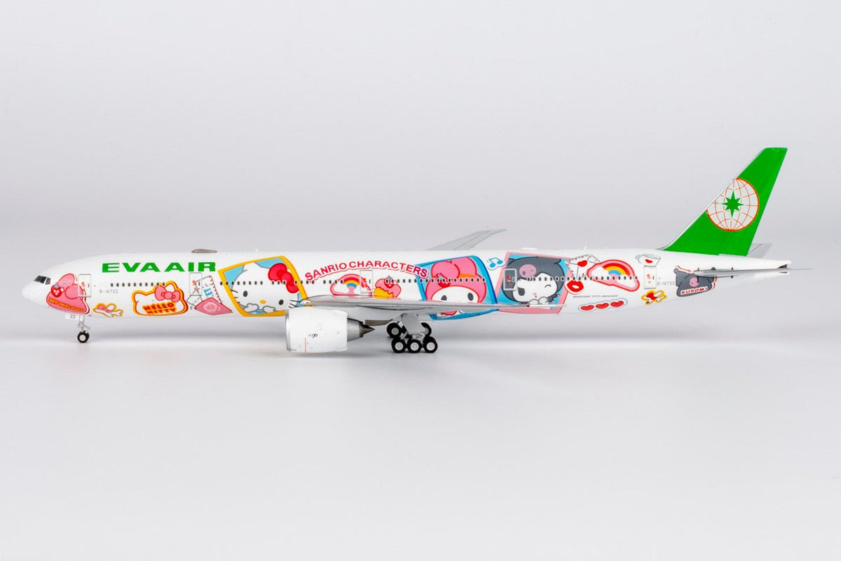 NG Models 73075 1:400 Eva Airways 777 - 300ER B - 16722 (HELLO KITTY “Besties Jet” - Sanrio Characters