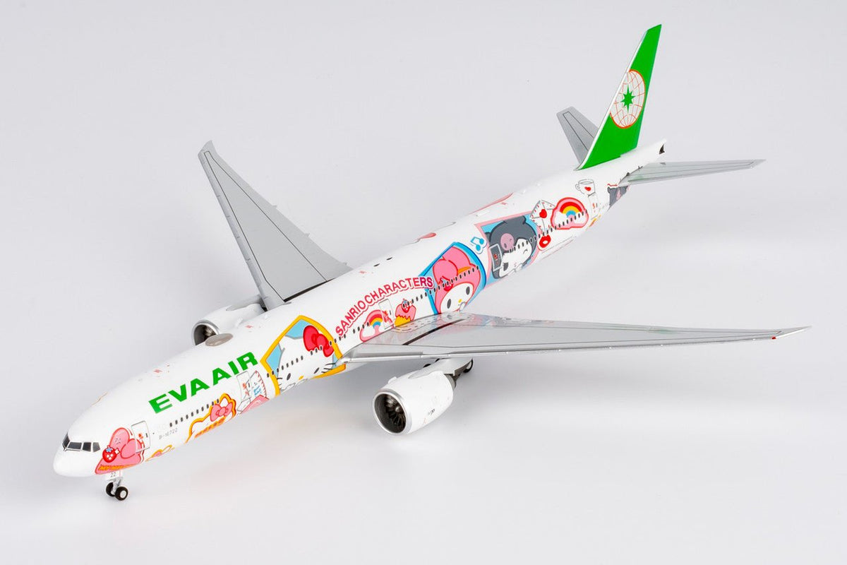 NG Models 73075 1:400 Eva Airways 777 - 300ER B - 16722 (HELLO KITTY “Besties Jet” - Sanrio Characters