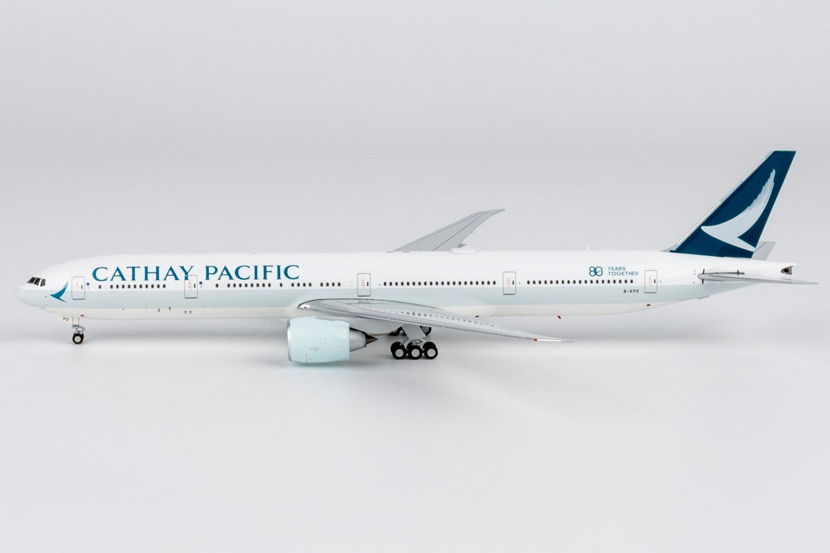 NG Models 73108 1:400 Cathay Pacific Airways 777-300ER B-KPO (large titles; "80 Years Together" sticker)