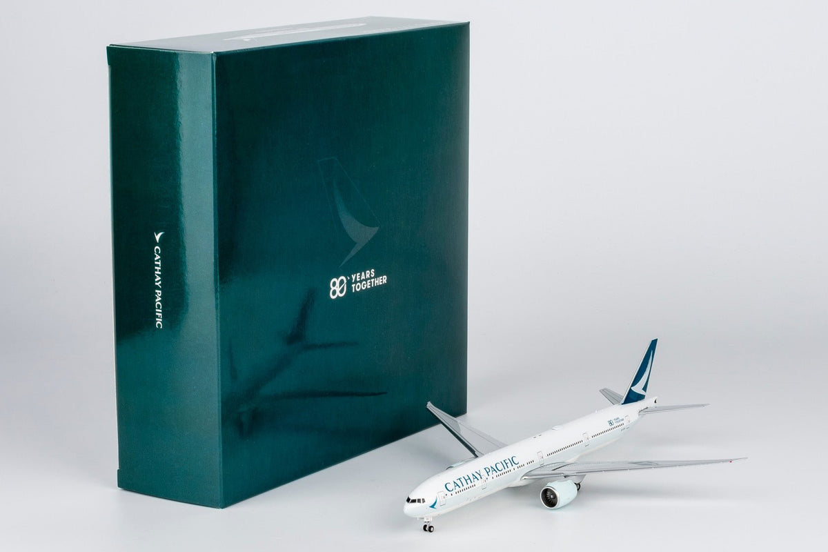 NG Models 73108 1:400 Cathay Pacific Airways 777-300ER B-KPO (large titles; "80 Years Together" sticker)