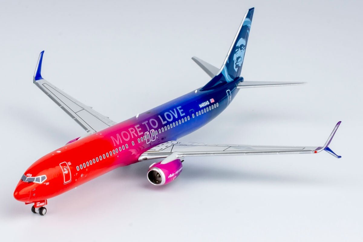 NG Models 79025 1:400 Alaska Airlines 737 - 900ER N493AS (More To Love cs; with scimitar winglets; with hybrid engines)