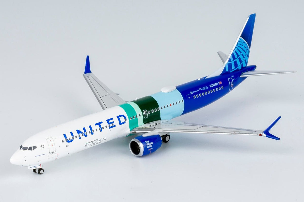 NG Models 90003 1:400 United Airlines 737 MAX 10 N27602 (with "ecoDemonstrator Explorer" sticker)