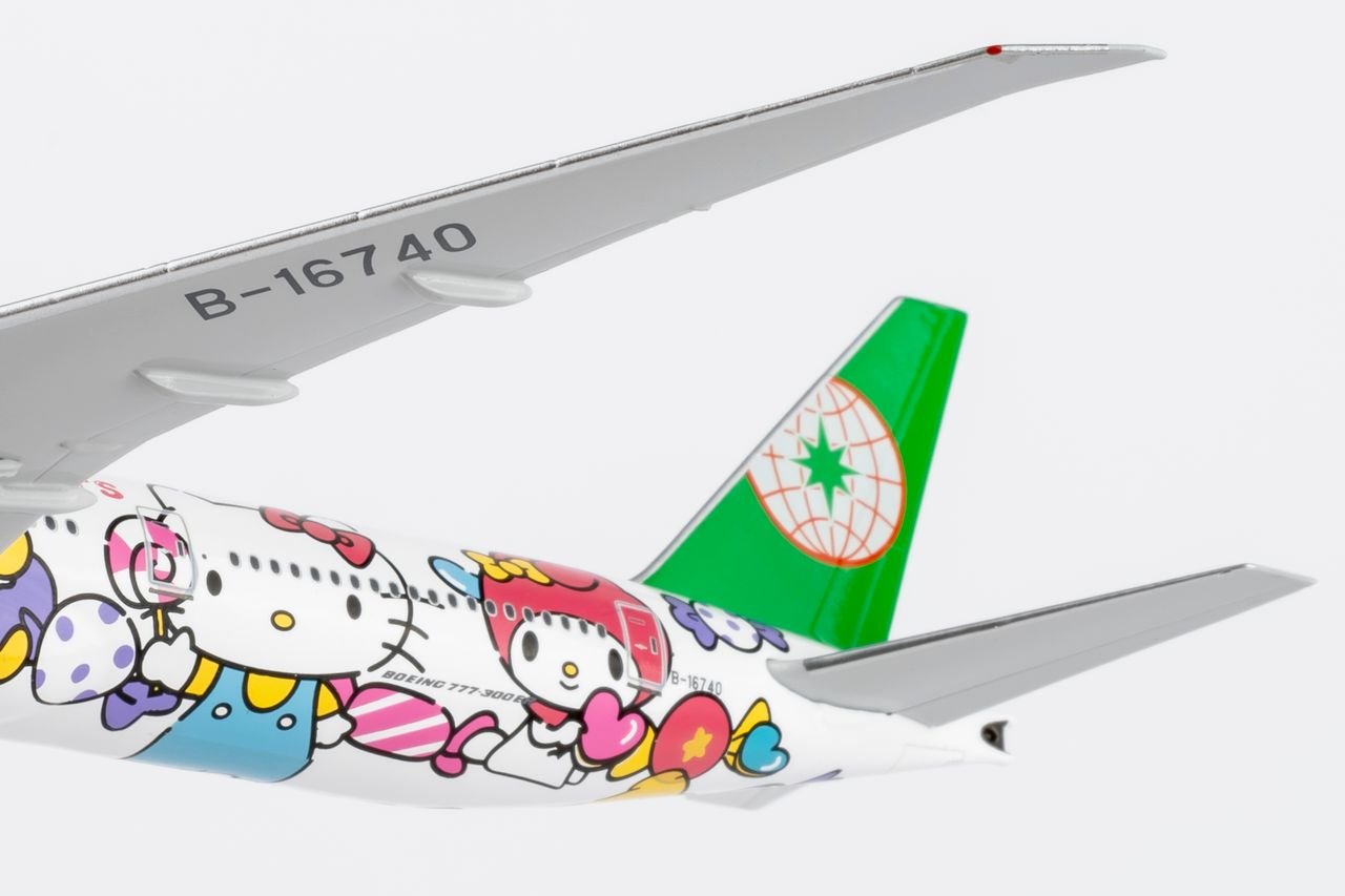 NG Models EVA047 1:400 Eva Airways 777 - 300ER B - 16740 (HELLO KITTY “Candy Jet” - Sanrio Characters 糖果机)