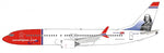 InFlight IF738MAXSK02 1:200 Norwegian.com Boeing 737 Max 8 EI-FYD