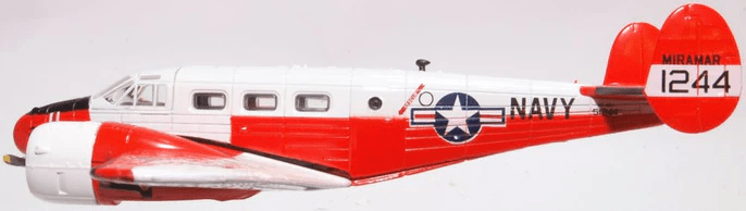 Oxford 72BE003 1:72 Beech UC - 45J Expeditor US Navy Twin Beech NAS Miramar