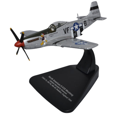 Oxford AC126 1:72 North American P - 51D Mustang 7 - victory ace Capt. Donald Emerson, 336th Fighter Squadron, 4th Fighter Group "Debden Eagles," 8th USAAF, 1944