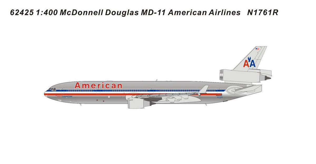 Panda Models 62425 1:400 American Airlines MD - 11 N1761R