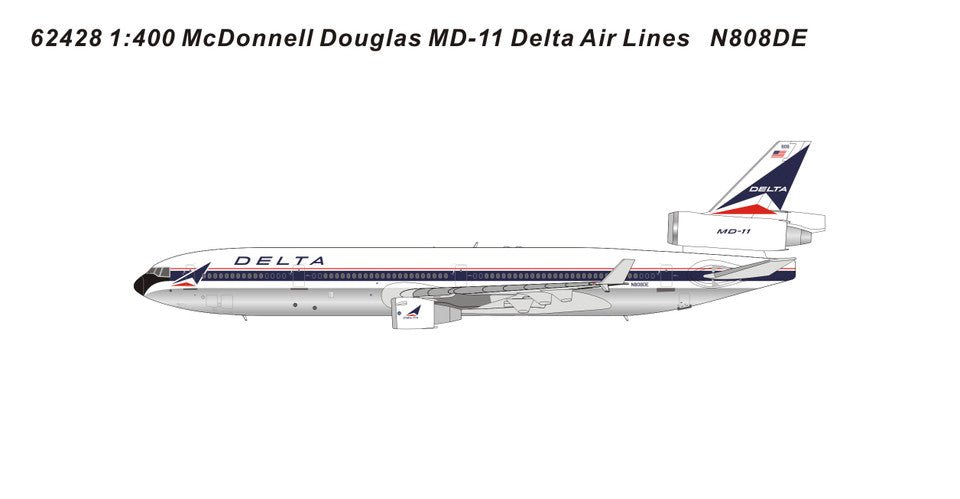 Panda Models 62428 1:400 Delta Airlines MD - 11 N808DE
