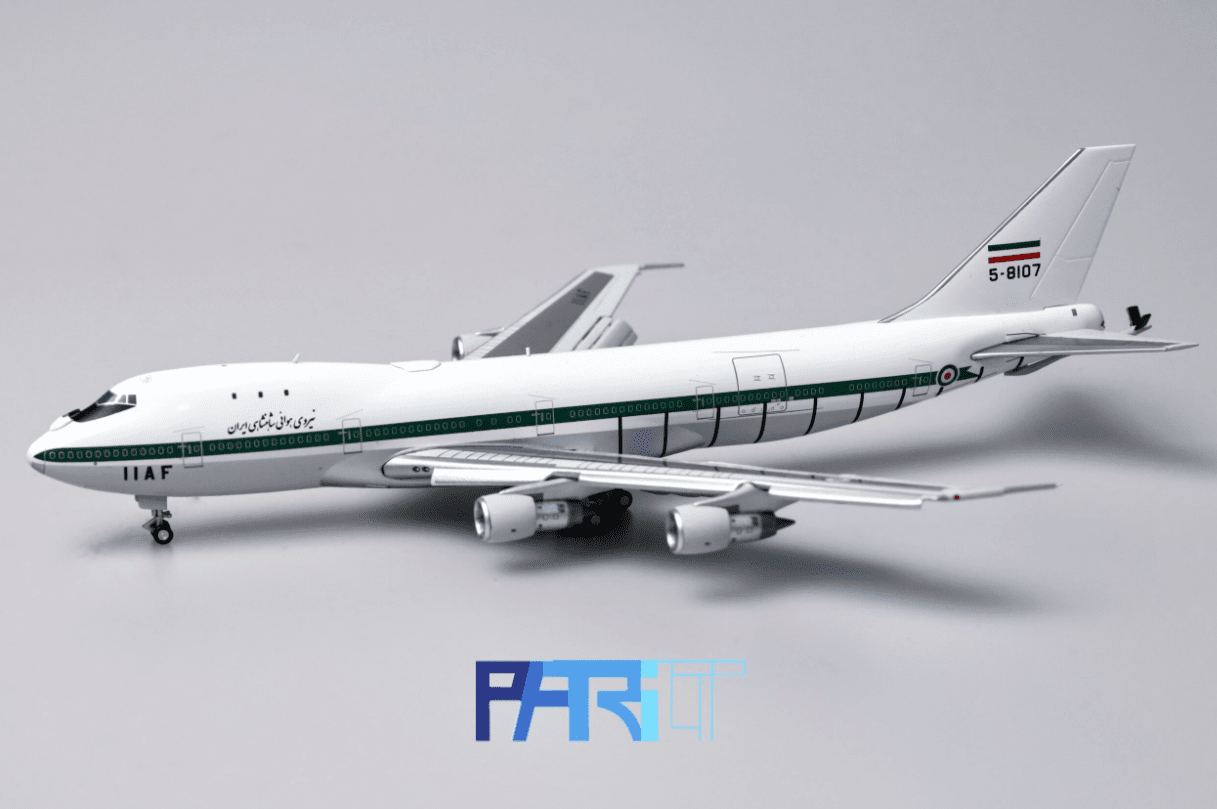 Patriot Model PT - 400 - 019FD 1:400 Boeing 747 - 131 Imperial Iranian Air Force 5 - 8108 Flap Down Edition
