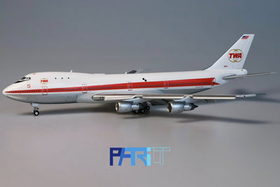 Patriot Model PT - 400 - 021FD 1:400 TWA Boeing 747 - 131 Prototype 5 N93101 Flaps Down Edition