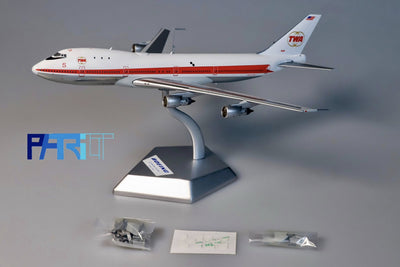 Patriot Model PT - 400 - 021RLG 1:400 TWA Boeing 747 - 131 Prototype 5 N93101 Removable Gear Edition