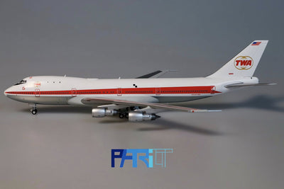 Patriot Model PT - 400 - 021RLG 1:400 TWA Boeing 747 - 131 Prototype 5 N93101 Removable Gear Edition