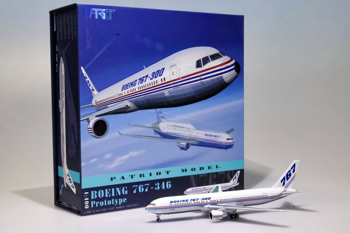 Patriot Model PT - 400 - 024 1:400 B767 - 300 Boeing House Prototype Livery N767S