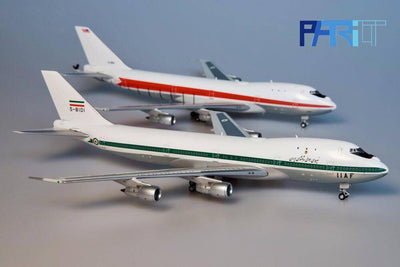 Patriot Models PT - 400 - 016FD, PT - 400 - 017FD 1:400 Imperial Iranian AF Boeing 747 - 131 5 - 284, 5 - 8101 2 Plane Set W/Flaps