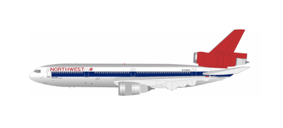 Pre - Order B - Models B - 104 - NW - 159P 1:200 Northwest Airlines McDonnell Douglas DC - 10 - 40 N159US Polished