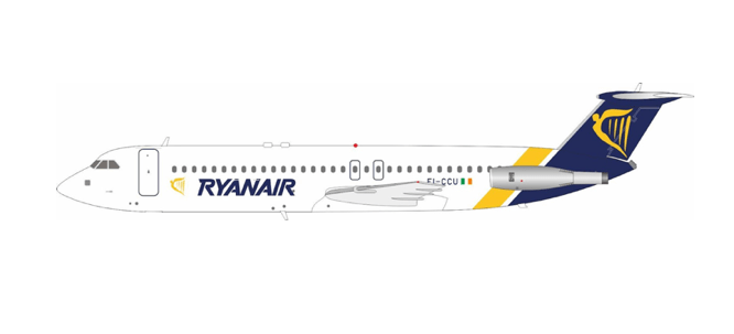 Pre - Order B - Models B - 111 - RYAN - CU 1:200 Ryanair BAC 111 - 531FS One - Eleven EI - CCU