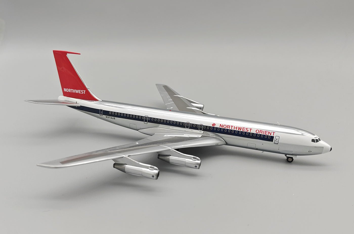 Pre - Order B - Models B - 707 - NW - 373P 1:200 Northwest Orient Airlines Boeing 707 - 351C N373US Polished