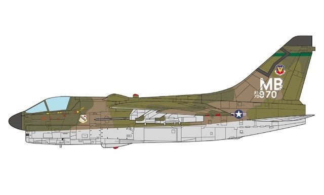 Pre - Order Century Wings 001653 1:72 A - 7D Corsair II, 70 - 0970 354th TFW, Korat RTAFB, 1972 On Display NMUSAFM Dayton
