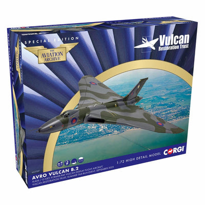 Pre - Order Corgi AA27207 1:72 Avro Vulcan B2, XL426, The Vulcan Restoration Trust, 2025
