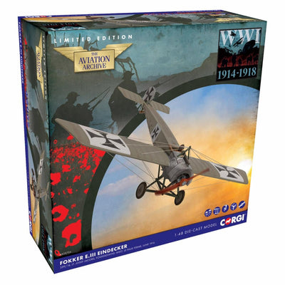 Pre - Order Corgi AA28704 1:48 Fokker E.III Eindecker, E339/16, Lt. Josef Jacobs, 1916