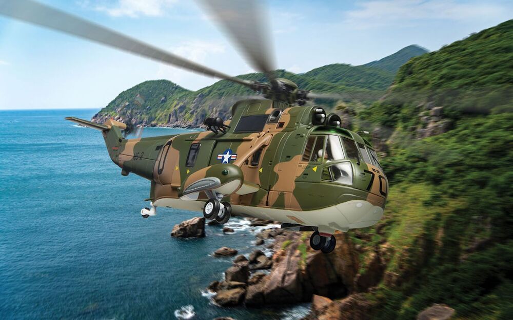 Pre - Order Corgi AA33423 1:72 Sikorsky SH - 3A Sea King HS - 2 Golden Falcons USS Hornet