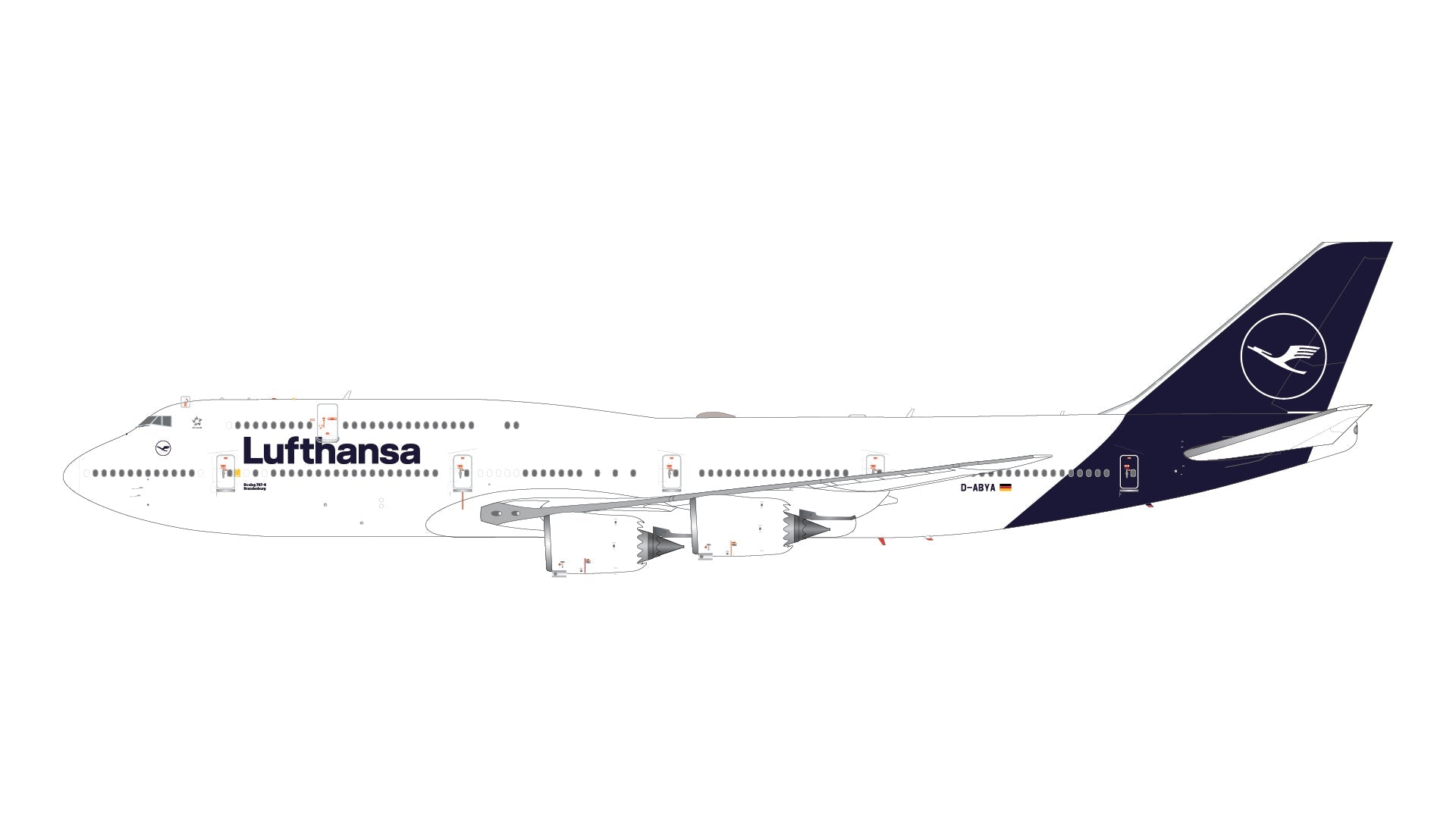 Gemini Jets G2DLH1242 1:200 Lufthansa B747-8 current livery D-ABYA