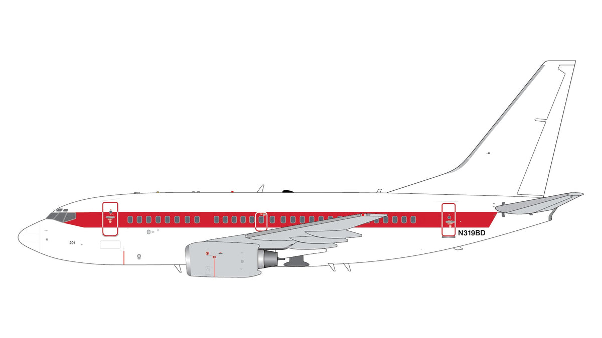 Pre-Order Gemini Jets G2EGG1385 1:200 EG&G B737-600 N319BD