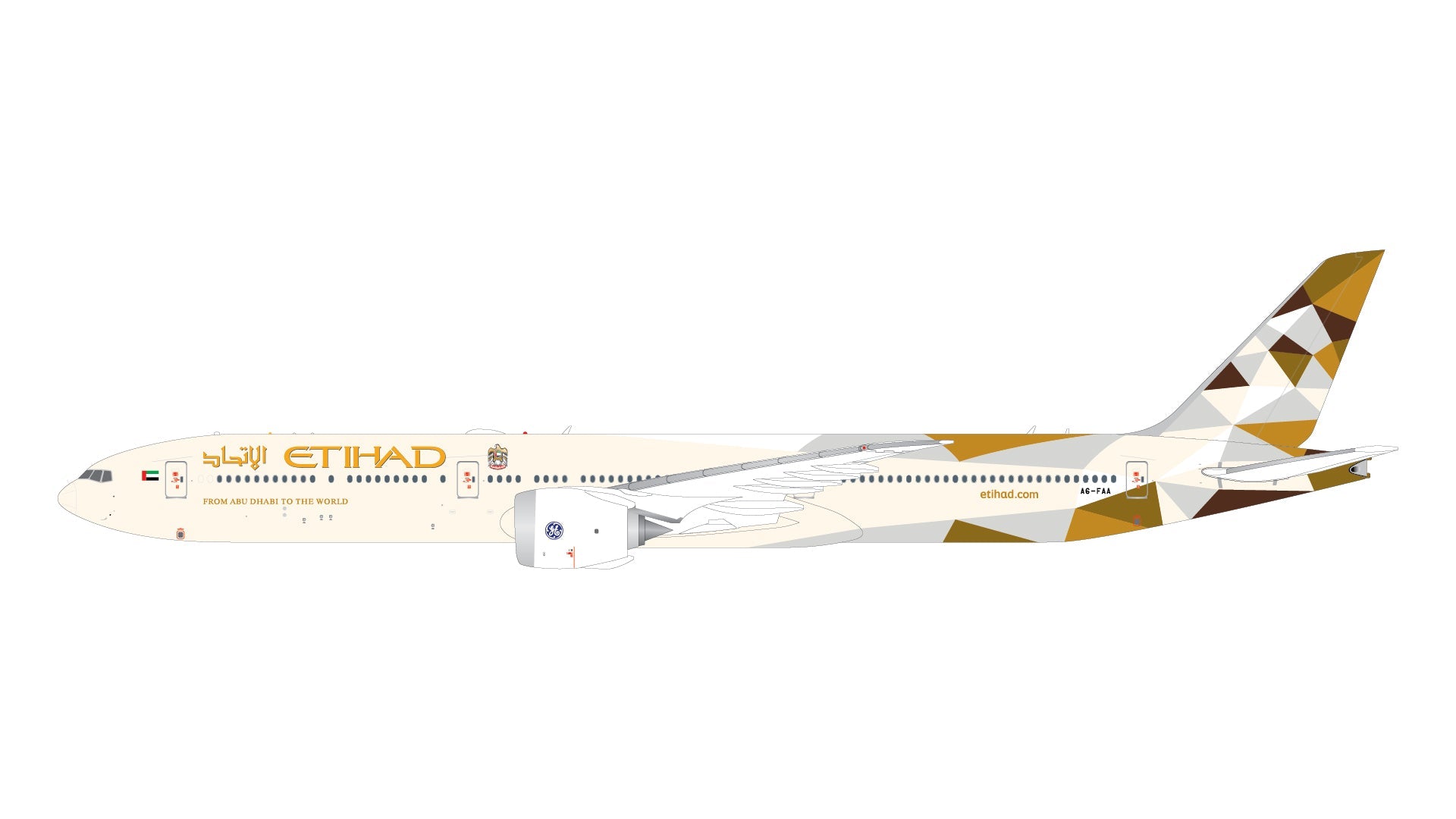 Gemini Jets G2ETD1321 1:200 Etihad Airways B777-9 A6-FAA – MTS