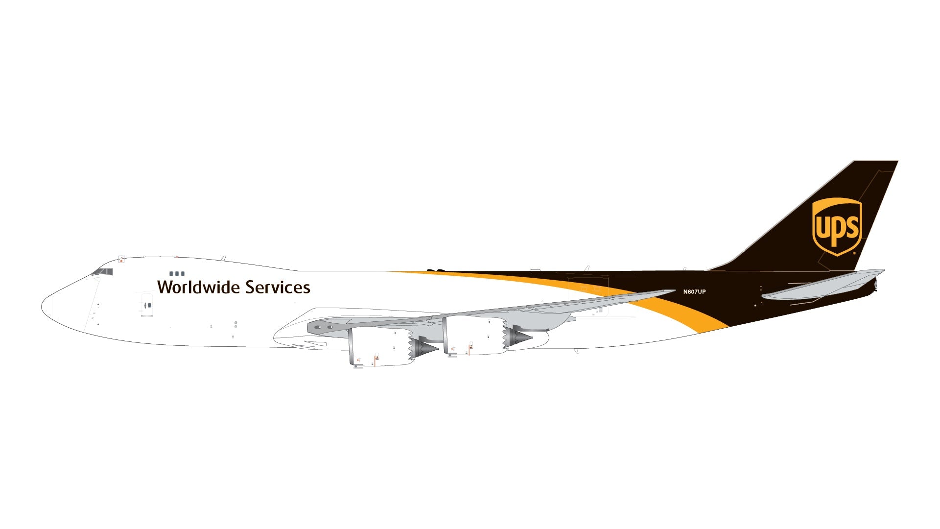 Pre - Order Gemini Jets G2UPS976 1:200 UPS B747 - 8F N607UP
