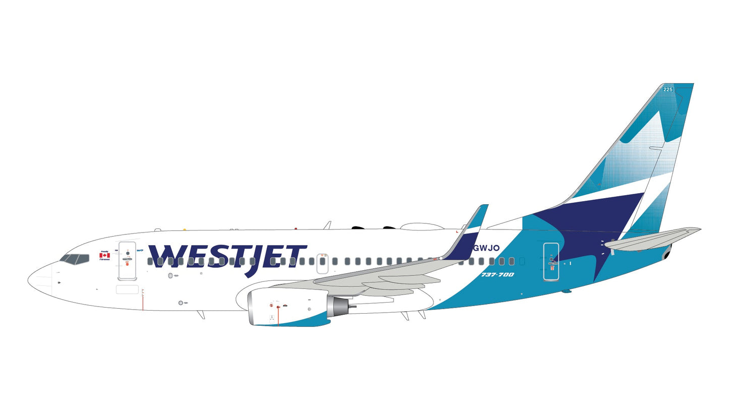 Pre - Order Gemini Jets G2WJA1431 1:200 WestJet Airlines Boeing 737 - 700W C - GWJO