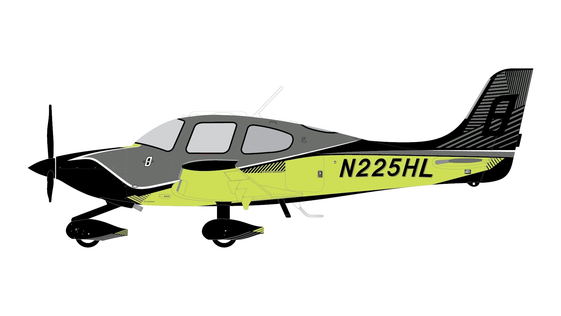 Pre - Order Gemini Jets GGCIR022 1:72 Cirrus Aircraft SR22T N225HL (Sporty's edition)