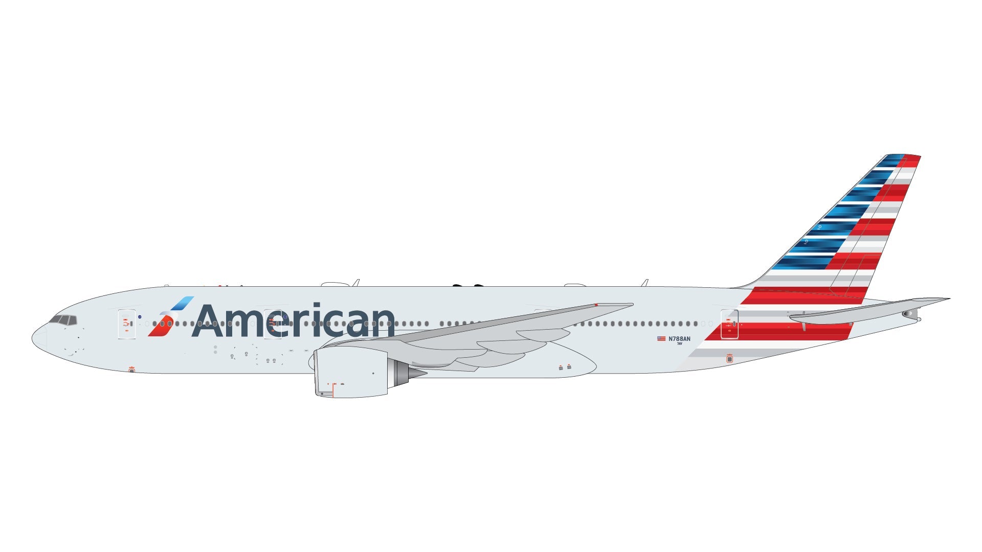 Pre - Order Gemini Jets GJAAL2359 1:400 American Airlines Boeing 777 - 200ER N788AN