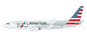 Pre - Order Gemini Jets GJAAL2417 1:400 American Airlines B737 - 800W N840NN "Centennial Livery"