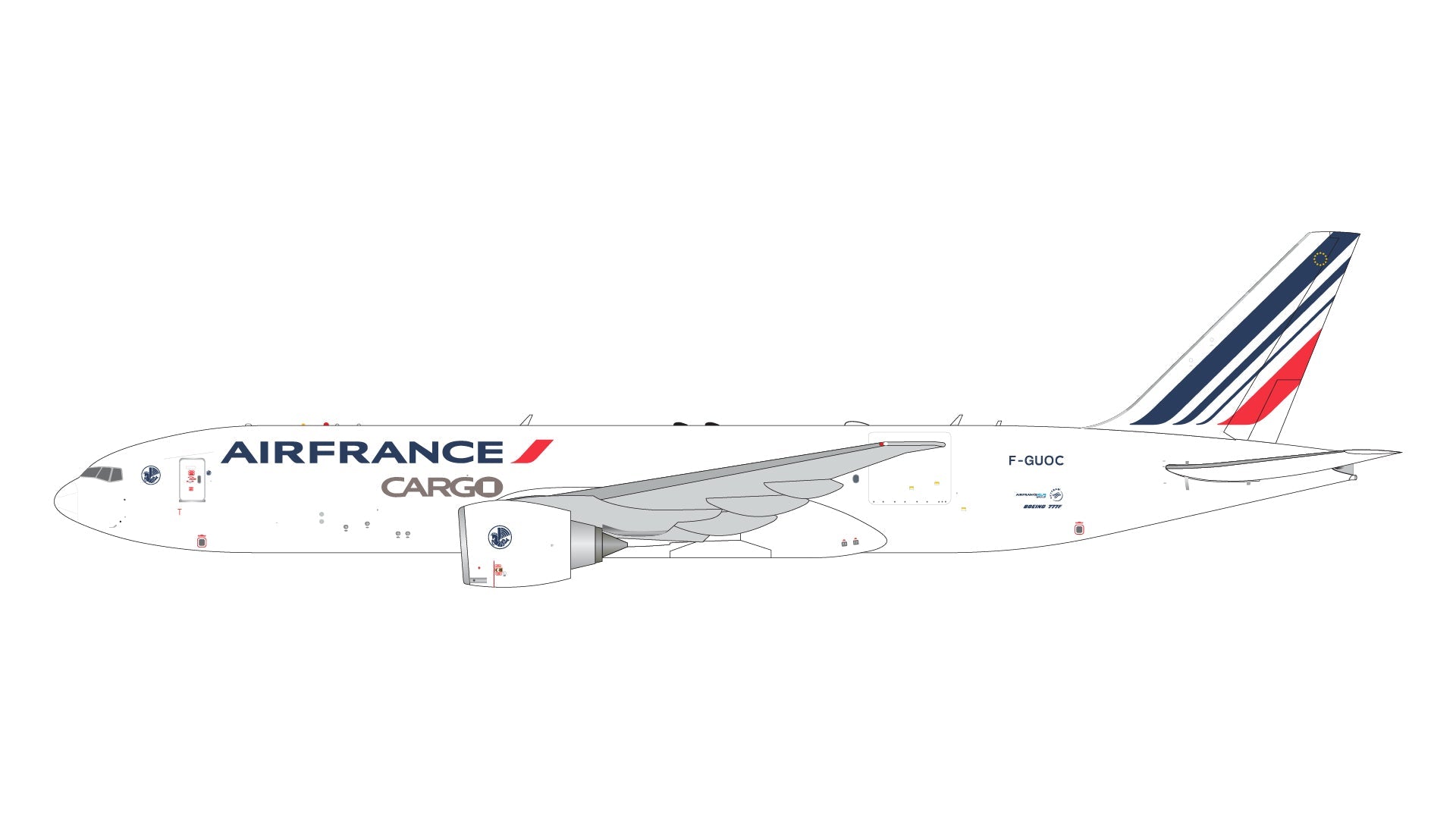 Pre - Order Gemini Jets GJAFR2159 1:400 Air France Cargo B777 - 200LRF F - GUOC
