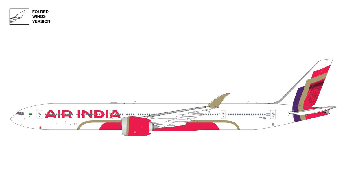 Pre-Order Gemini Jets GJAIC2279 1:400 Air India B777-9 VT-XAA
