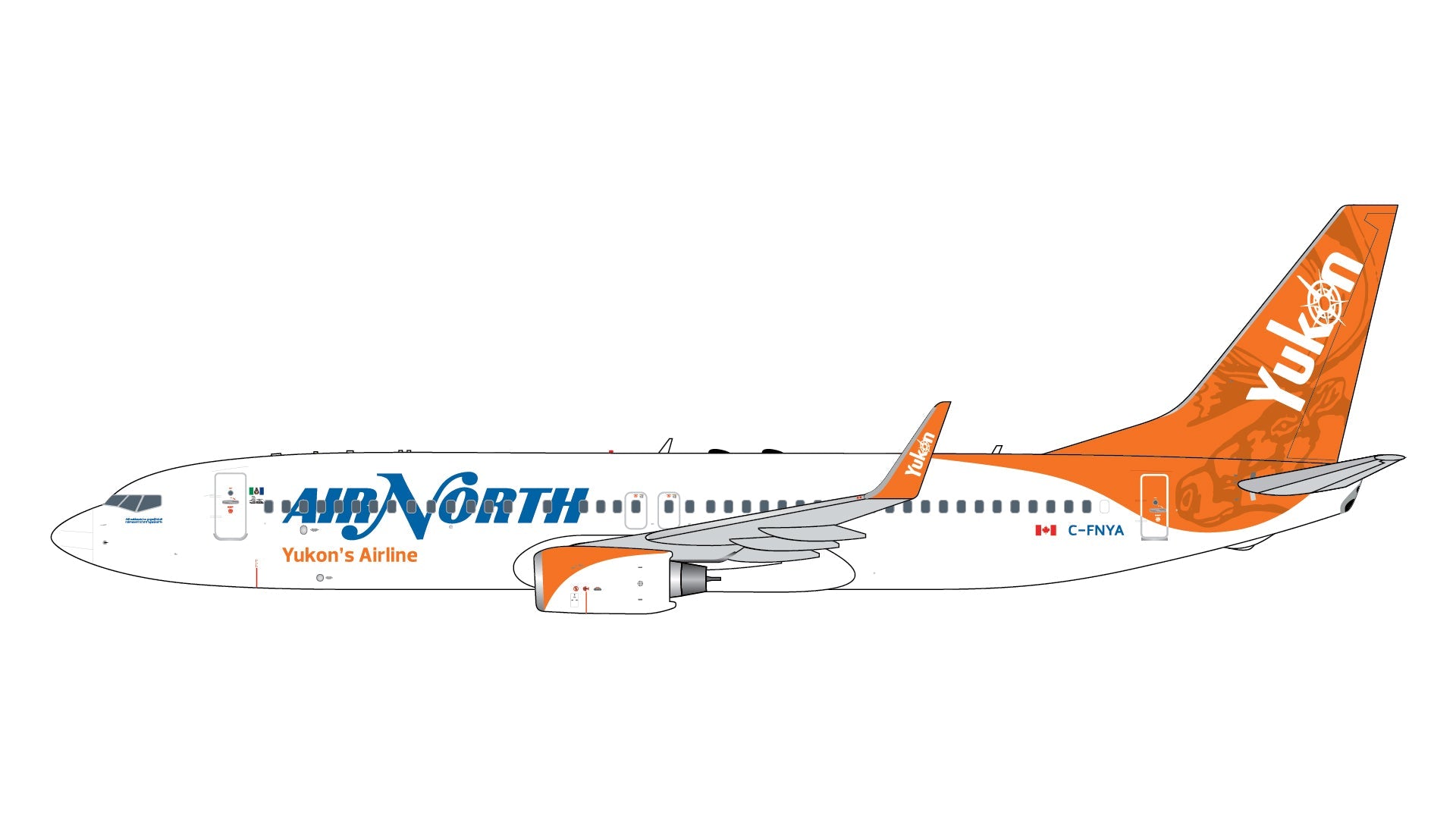 Pre - Order Gemini Jets GJANT2394 1:400 Air North B737 - 800W C - FNYA