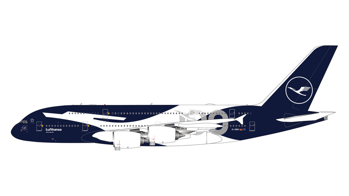 Pre-Order Gemini Jets GJDLH2410 1:400 Lufthansa A380 “100”