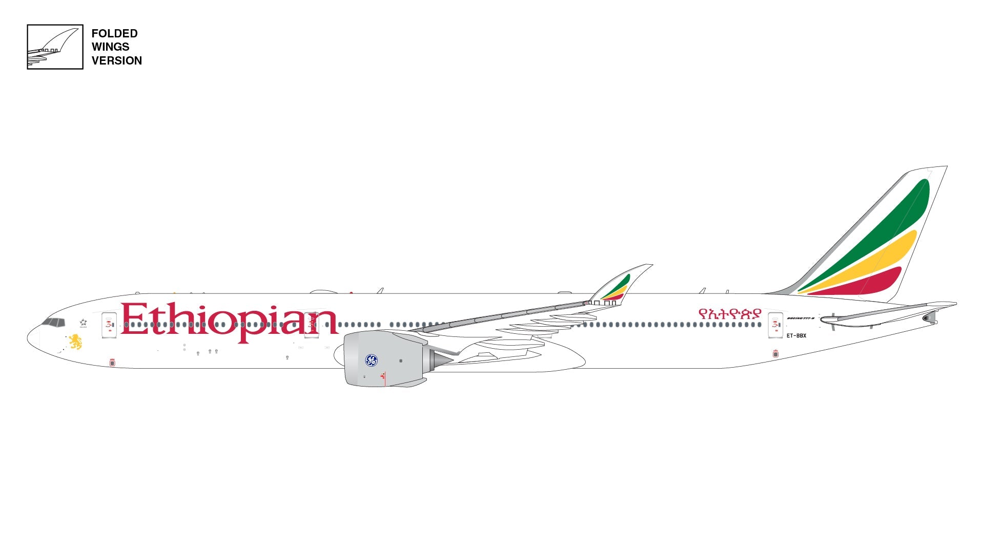 Gemini Jets GJETH2280 1:400 Ethiopian Airlines B777-9 ET-BBX – MTS