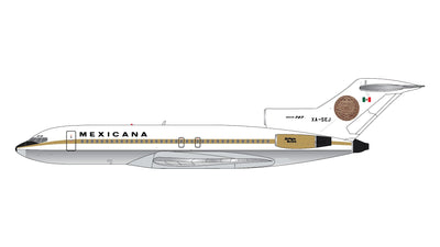 Pre - Order Gemini Jets GJMXA2351 1:400 Mexicana B727 - 100 XA - SEJ "Azteca de Oro," polished belly"