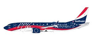 Pre - Order Gemini Jets GJSWA2441 1:400 Southwest 737 MAX 8 "Independence One" Reg. N1776R