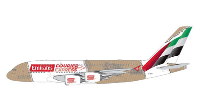 Pre-Order Gemini Jets GJUAE2384 1:400 Emirates Courier Express A380 A6-EET "Emirates Courier Express" titles